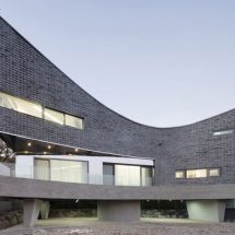 Casa con curvas en Corea del Sur