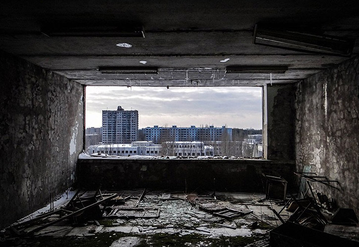 La zona de exclusión abandonada en Chernobyl