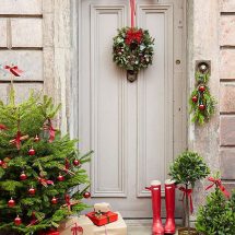 Decoración navideña para puertas